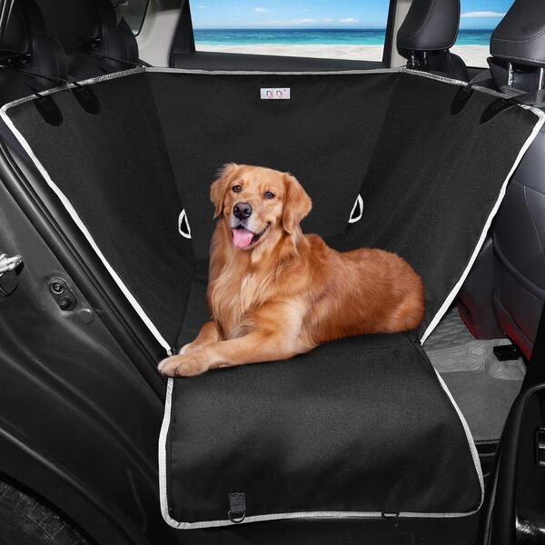 犬用☆ カーシートカバー 後部座席用 防水犬用ハーフハンモック 車用 傷防止 JI30-1426 ab 60
