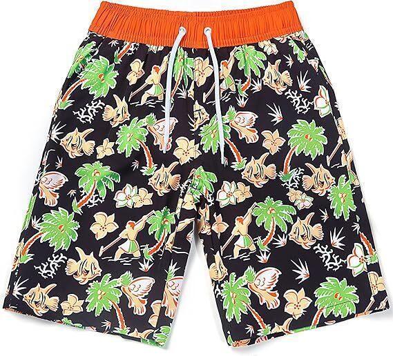 apa153 新品未使用☆150cm 水着 キッズ 海水パンツ 短パン 男の子 メッシュインナー