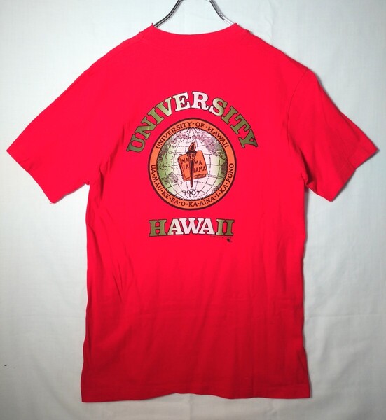 80s HAWAII ハワイ大学 Tシャツ M Hanes 検索 ヴィンテージ T カレッジ アメリカ古着 USA製 90s アメカジ サーフT