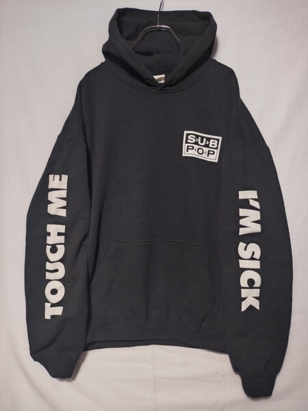 00s SUBPOP Im sick touch ME スウェットパーカー フーディー L 検索 グランジ ヴィンテージ アメカジ ニルバーナ カートコバーン