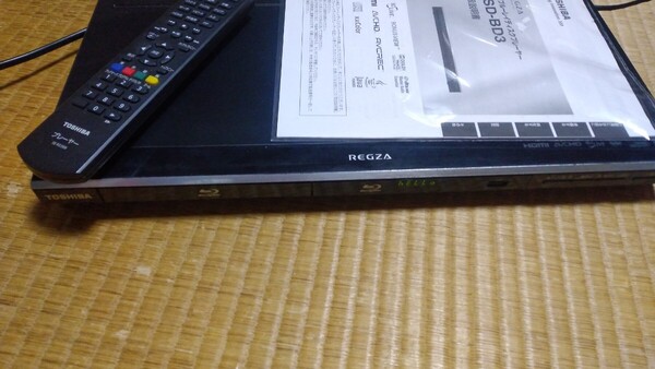 東芝 ブルーレイプレイヤー SD-BD3 リンコン説明書付き 中古現状品送料込み