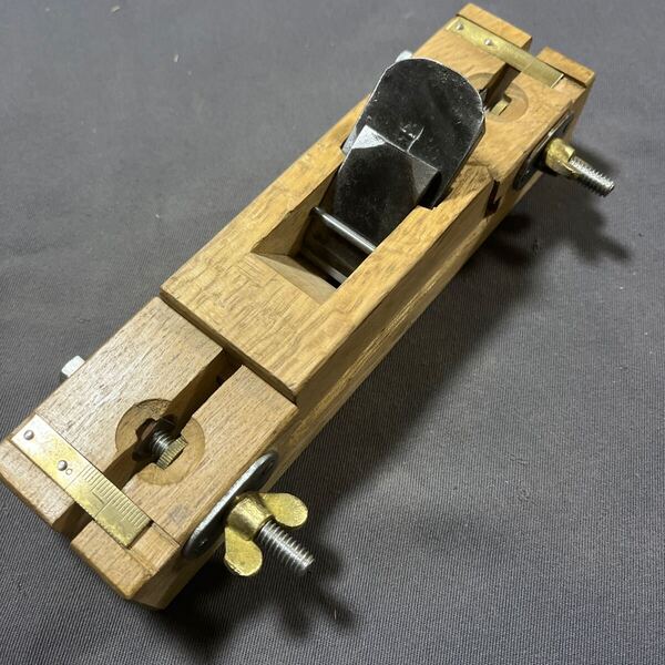 即決 虎五郎 猿棒面取り鉋 30mm 即使用可 japanese plane woodwork №8723