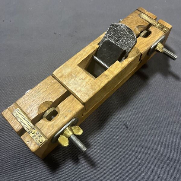 即決 長幸 猿棒面取り鉋 30mm 即使用可 japanese plane woodwork №8732