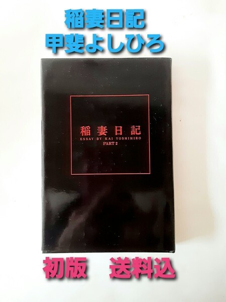 【送料込】甲斐よしひろ エッセイ『稲妻日記PART2』 白夜書房 昭和63年初版