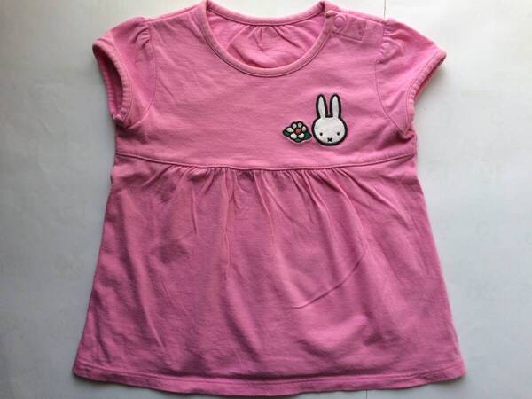 UNIQLO ユニクロ 80cm 半袖 Tシャツ ベビー服 夏服 チュニック 女の子 ミッフィー うさぎ 1歳 2歳 中古