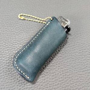 【送料無料】RiDo Leather【プエブロ】ライターケース★ペトローリオ イタリアンレザー 100円ライター ハンドメイド