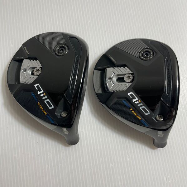 2個セット 良品 Qi10 TOUR 3W 5W 15° 18° フェアウェイウッドヘッドのみ テーラーメイド キューアイ10 ツアー 番4424