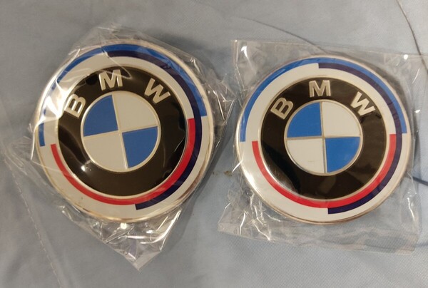 50周年記念モデル 2枚セット BMW ボンネットエンブレム リアエンブレム 82mm 74mm