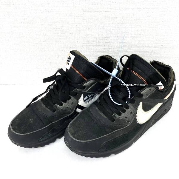 NIKE ナイキ ×OFF-WHITE オフ-ホワイト エア マックス 90 ブラック AA7293-001 サイズ29cm