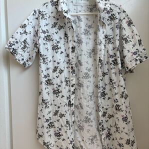 ships jet blue 半袖シャツ 花柄 LARGE メンズ