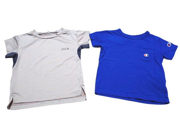 男の子 キッズ 半袖Tシャツ 半袖トップス Champion・FIN DU MONDE 2点セット 90~100 チャンピオン・フィンドゥモンド