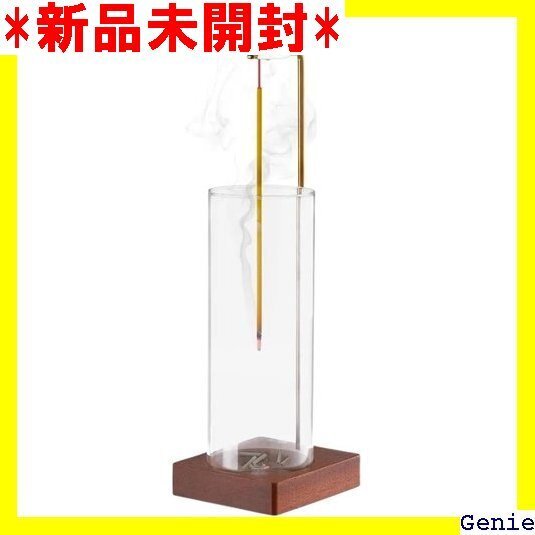 お香立て インセンスホルダー おしゃれ インテリア 灰 手入れ簡単 ガラス 線香たて 吊り下げ式 ホルダ 木台座 41