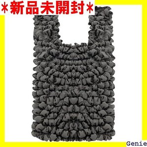 Baiinin エコバッグ レジ袋型 コンパクト 伸縮 ッグ コンビニバッグ 収納 持ち歩きトートバッグ グレー 285