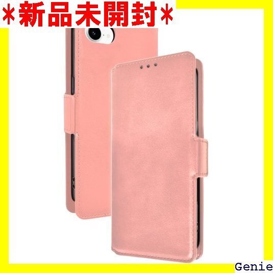 シズカウィルRe iPhone 16e ケース カバー 手帳型 本革調 レザーケース 1個入り ピンクゴールド 21