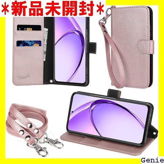 wisers OPPO A3 5G ケース 手帳型 ス トラップ/ネックストラップ 2024 2025 年 新型 47