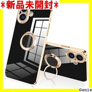JOOBOY iPhone16 用 ケース リング付き アイフォン16 用 ケース ブラック iPhone 16 74