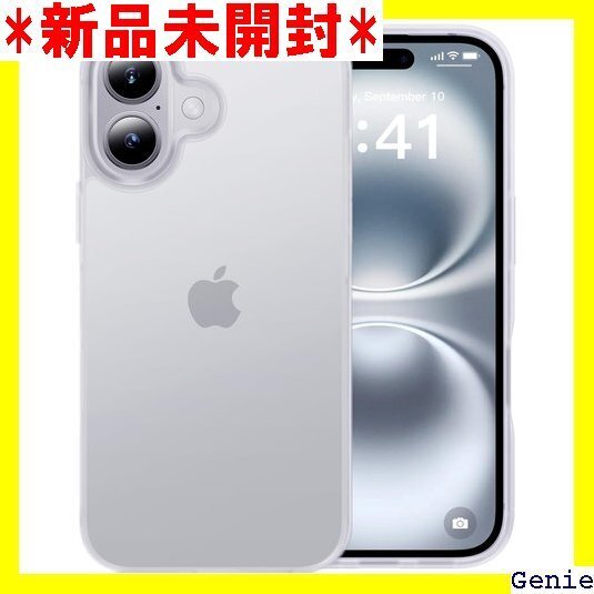 米軍MIL規格・指紋防止 CASEKOO iPhone イフォン 16 用 6.1 インチ ケース マットクリア 14