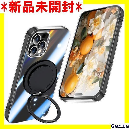 iPhone 16 Pro 用ケース クリア マグネッ 能 縦横両対応 車載ホルダー 耐衝撃 薄型 ケース 透明 50