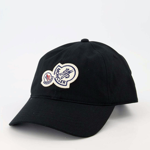 送料無料 77 MONCLER モンクレール 3B00053 04863 ブラック ベースボールキャップ 男女兼用