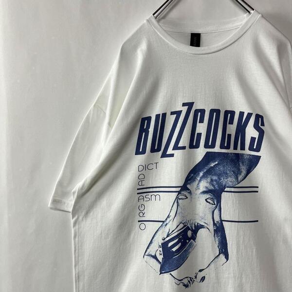 バズコックス Tシャツ バンドT パンク ホワイト XLサイズ アイロンマン