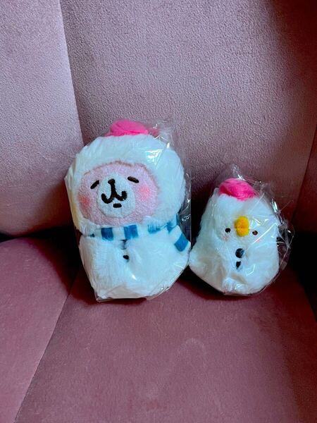 タグ付き カナヘイ かなへい ぬいぐるみ 雪だるま うさぎ ピスケ