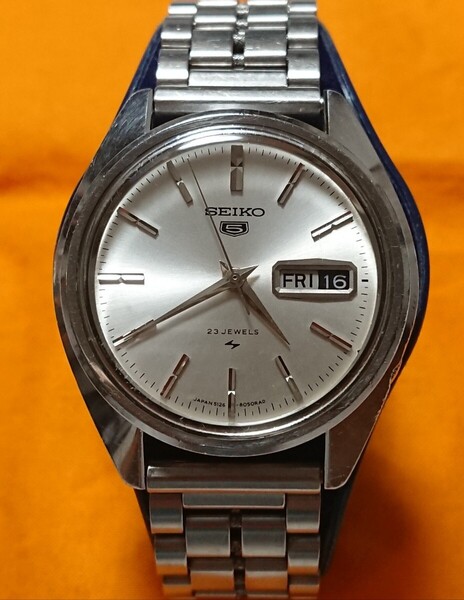 SEIKO5 セイコーファイブ 51ニューファイブ 5126 アンティーク 自動巻 メンズ デイデイト OH 消磁 洗浄済