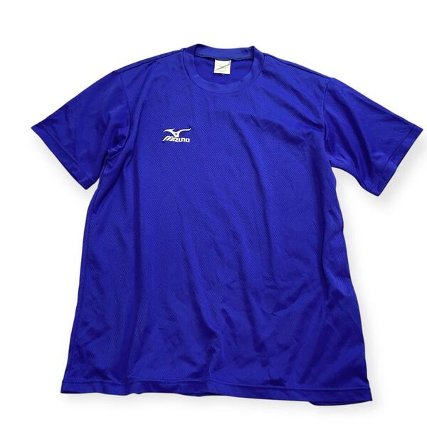 【送料無料】 MIZUNO ミズノ 半袖Tシャツ ブルー 大きいサイズ メンズXO スポーツ トレーニング スタンダードフィット ナビドライTシャツ