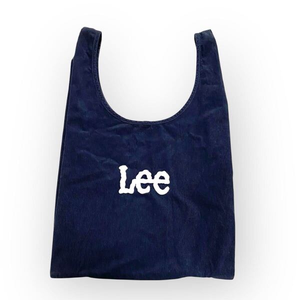 【送料無料】Lee リー トートバッグ エコバッグ コンビ二バッグ うちわバッグ レディース メンズ コーデュロイ ネイビー