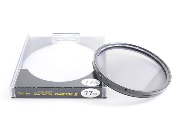 美品 ケース付き ケンコー KENKO Variable NDX II 77mm カメラ レンズ フィルター @4127