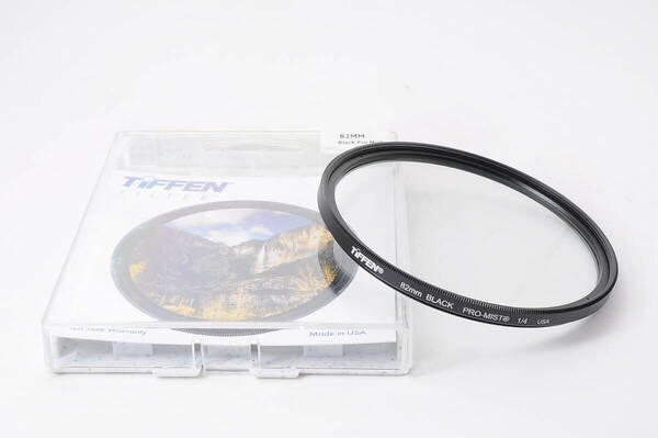 美品ケース付き TIFFEN 82mm Black PRO MIST 1/4 USA カメラ レンズ フィルター @4129