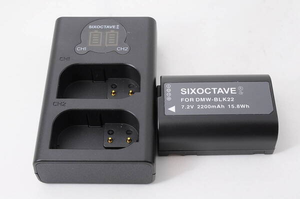 SIXOCTAVE JAPAN Battery Pack DMW-BLK22 充電器 互換バッテリー @4147
