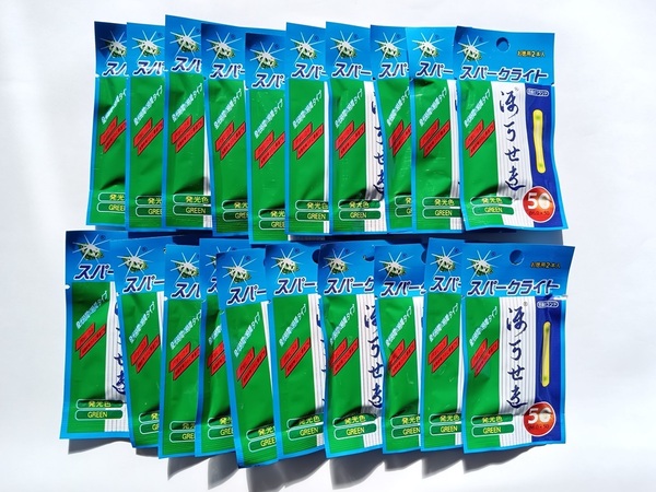 発光時間が長い! 釣り用 ケミカルライト 蛍光棒 50mm 40本 セット 夜釣り ナマズ シーバス マダイ クロダイ ハマフエフキ ケミホタル