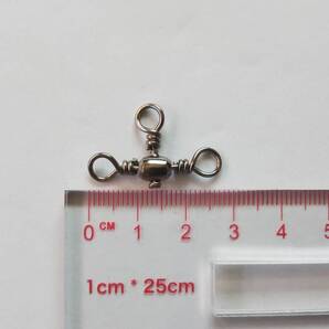 トリプルサルカン #1 大型 20個セット 2.8cm×1.7cm スイベル ヨリモドシ 三つ又 胴突き仕掛け 捨てオモリ仕掛け 根魚