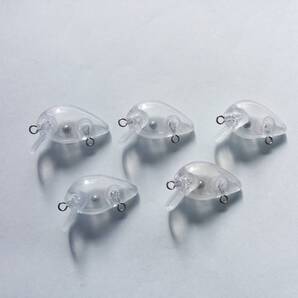 未塗装 管理釣り場 エリア ミニ クランクベイト 5個 セット 約2g 約3cm ニジマス イワナ ヤマメ アマゴ ブラックバス メッキ