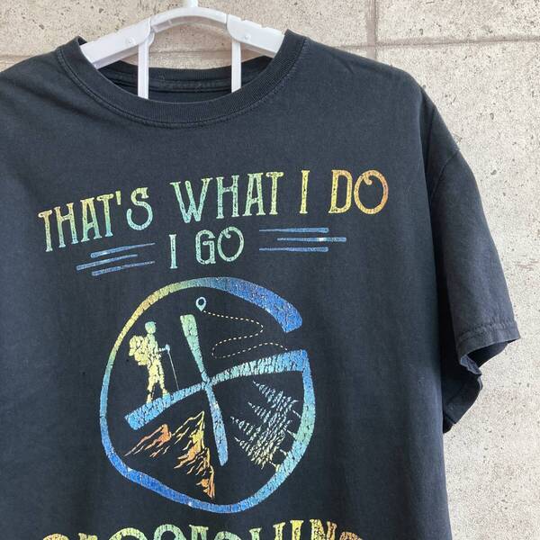 中古 アメリカ古着 Tシャツ メンズ Mサイズ相当 黒 ブラック ビンテージ カジュアルブランド品 送料無料