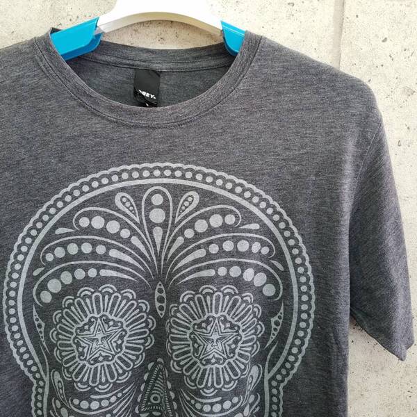 中古 アメリカ古着 OBEY Tシャツ メンズ Mサイズ 灰色 グレー ビンテージ カジュアルブランド品 送料無料