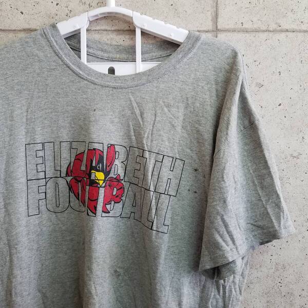 中古 アメリカ古着 ブランド名無し Tシャツ メンズ 表記サイズ無し 灰色 グレー 文字ロゴ ビンテージ カジュアルブランド品 送料無料