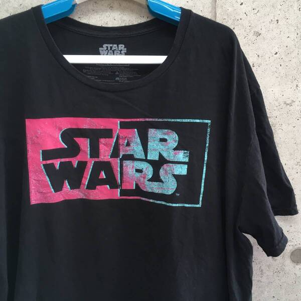中古 アメリカ古着 STAR WARS スターウォーズ Tシャツ メンズ 3XL 4L相当 黒 ブラック ビンテージ カジュアルブランド品 送料無料