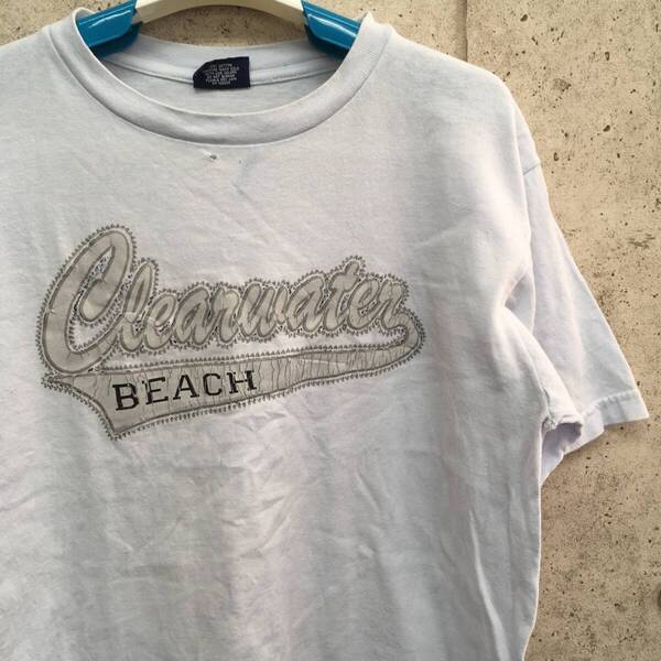 中古 アメリカ古着 WISE GUY ワイズガイ Tシャツ メンズ Mサイズ 青 ブルー ビンテージ カジュアルブランド品 送料無料