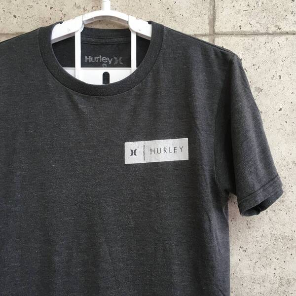 中古 アメリカ古着 Hurleyx ハーレー Tシャツ メンズ Mサイズ相当 灰色 グレー ビンテージ カジュアルブランド品 送料無料