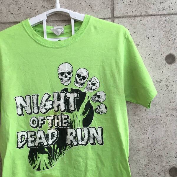 中古 アメリカ古着 JERZEES ジャージーズ Tシャツ メンズ Sサイズ 黄緑 ライトグリーン ビンテージ カジュアルブランド品 送料無料