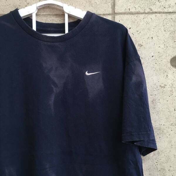 中古 アメリカ古着 NIKE ナイキ Tシャツ メンズ Lサイズ ネイビー ビンテージ カジュアルブランド品 送料無料