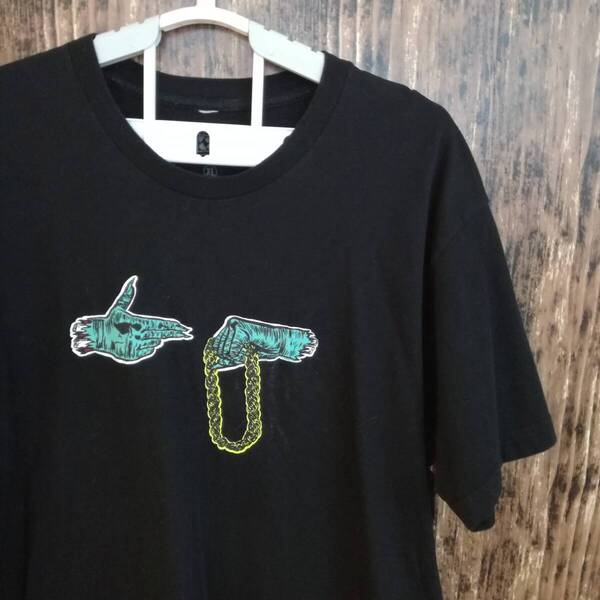 中古 アメリカ古着 FOOL's COLE Tシャツ メンズ XLサイズ 2L LL 黒 ブラック ビンテージ カジュアルブランド品 送料無料