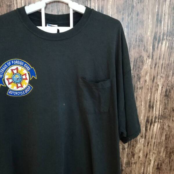 中古 アメリカ古着 JERZEES ジャージーズ Tシャツ メンズ 2XLサイズ XXL 3L 黒色 ブラック ビンテージ カジュアルブランド品 送料無料
