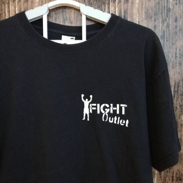 中古 アメリカ古着 FRUIT OF THE LOOM フルーツオブザルーム Tシャツ メンズ Lサイズ 黒 ブラック ビンテージ カジュアルブランド品