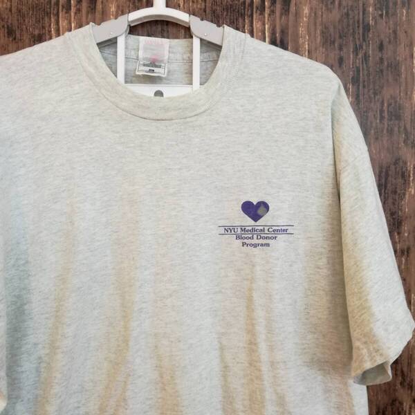 中古 アメリカ古着 FRUIT OF THE LOOM フルーツオブザルーム Tシャツ メンズ XLサイズ 2L LL 灰色 グレー ビンテージ カジュアルブランド品