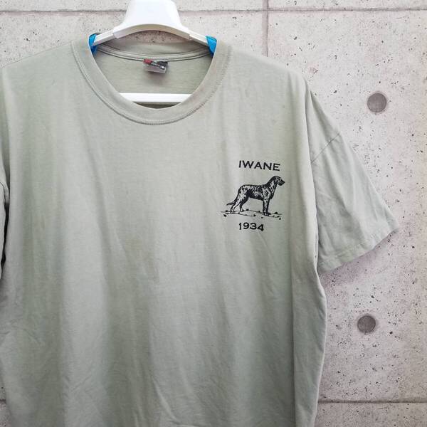 中古 アメリカ古着 Hanes BEEFY ヘインズ ビーフィー Tシャツ メンズ 2XLサイズ 2L LL カーキー ビンテージ カジュアルブランド品 送料無料