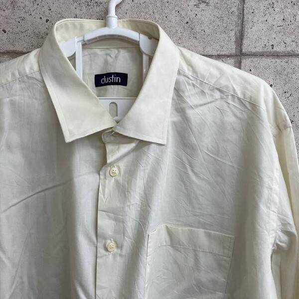 中古 アメリカ古着 dustin ダスティン 長袖シャツ メンズ 2XL 3L XXL 白 ホワイト カジュアル おしゃれ 送料無料