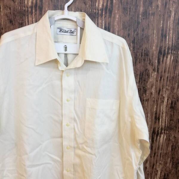 中古 アメリカ古着 Marshall Field マーシャルフィールズ 長袖シャツ メンズ XXLサイズ相当 2XL 3L 白 ホワイト カジュアル 送料無料