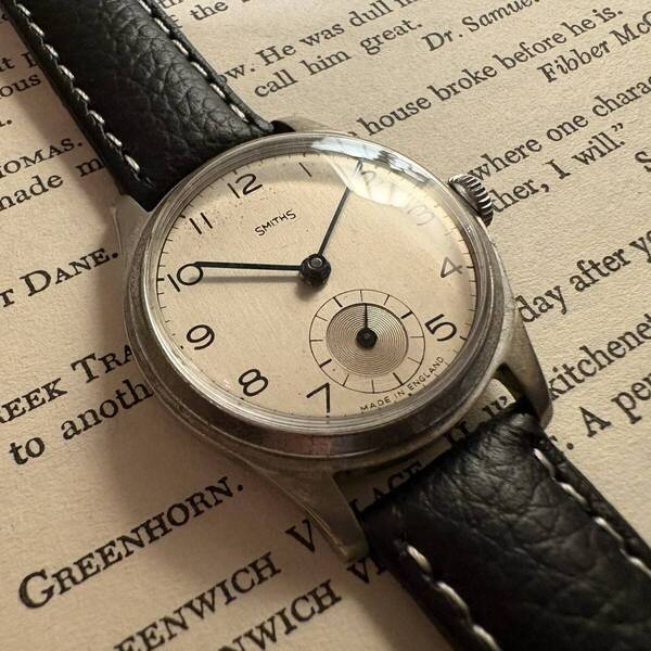 英国 1940年代 SMITHS スミス 腕時計 整備済品 新品風防 アンティークウォッチ イギリス アンティーク ヴィンテージ 手巻き時計 機械式時計